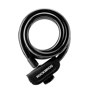 rockbros anti theft bike lock portable cable ring