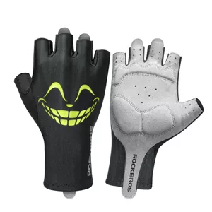 rockbros bicycle gloves anti slip mtb road bike half finger gloves