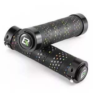 rockbros mtb pu lockable anti slip handlebar bicycle grips