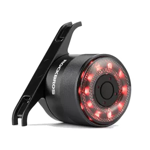 rockbros smart bike tail light bicycle